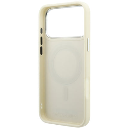 Etui Karl Lagerfeld Ring Stand 360 Saffiano Classic Logo MagSafe na iPhone 18 Pro / 17 Pro - beżowe_6