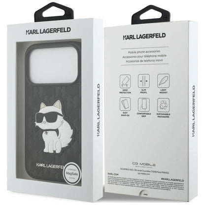 Etui Karl Lagerfeld Saffiano Mono Patch Choupette iPhone 18 Pro / 17 Pro - czarne_7