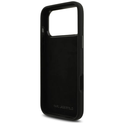 Etui Karl Lagerfeld Silicone Choupette Metal Pin iPhone 18 Pro Max / 17 Pro Max - czarne_6