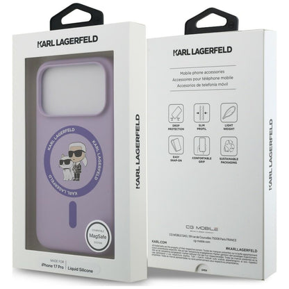 Etui Karl Lagerfeld Silicone Karl&Choupette Ring MagSafe na iPhone 18 Pro / 17 Pro - fioletowe_7