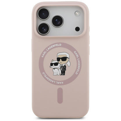 Etui Karl Lagerfeld Silicone Karl&Choupette Ring MagSafe na iPhone 18 Pro / 17 Pro - czarne_2