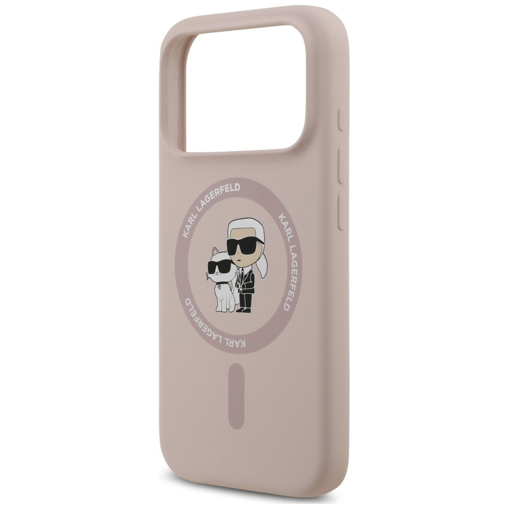 Etui Karl Lagerfeld Silicone Karl&Choupette Ring MagSafe na iPhone 18 Pro / 17 Pro - czarne_5