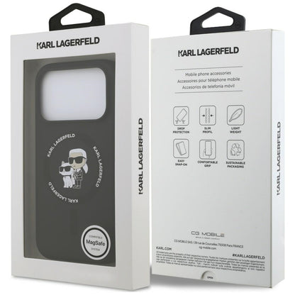 Etui Karl Lagerfeld Silicone Karl&Choupette Ring MagSafe na iPhone 18 Pro Max / 17 Pro Max - czarne_7