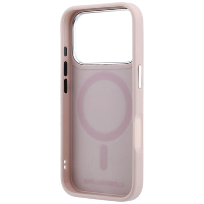 Etui Karl Lagerfeld with Ring Stand 360 Choupette Head Pin MagSafe na iPhone 18 Pro / 17 Pro - różowe_6