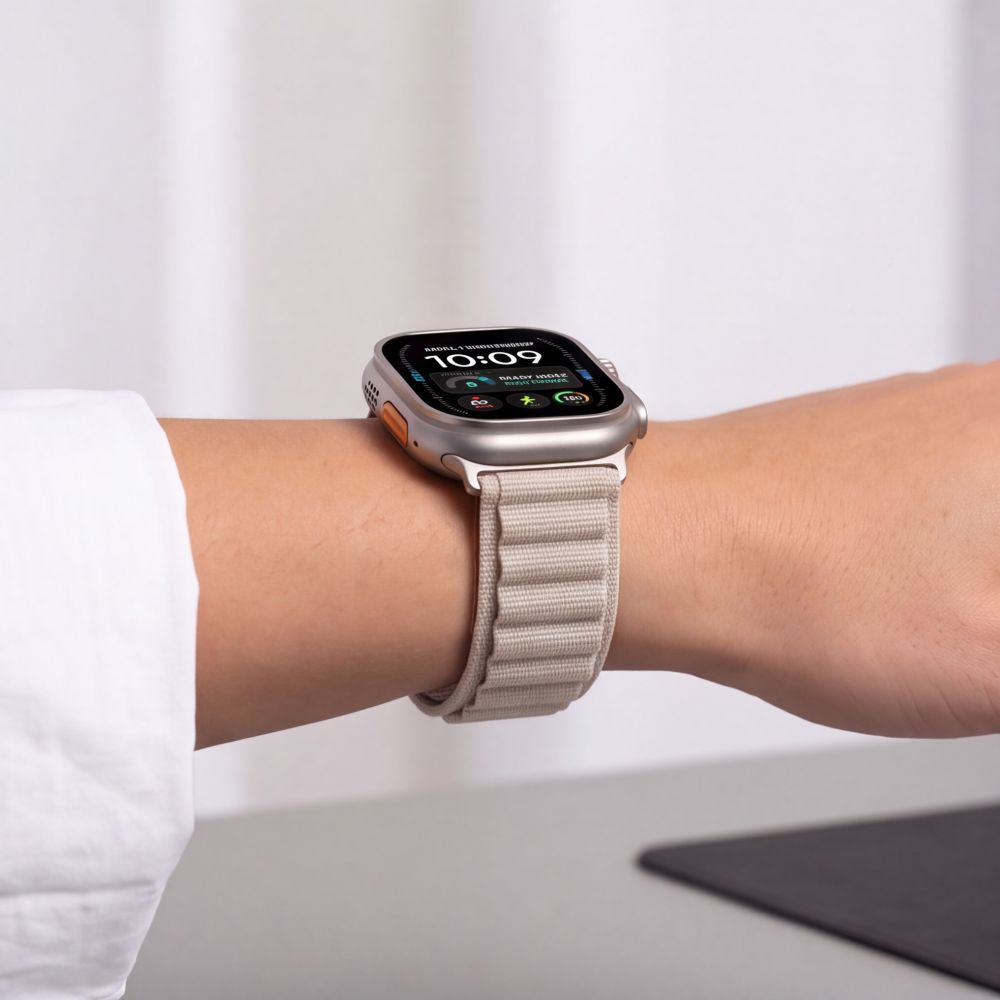 Pasek Tech-Protect Nylon Pro na Apple Watch 44 / 45 / 46 / 49 mm - beżowy_5