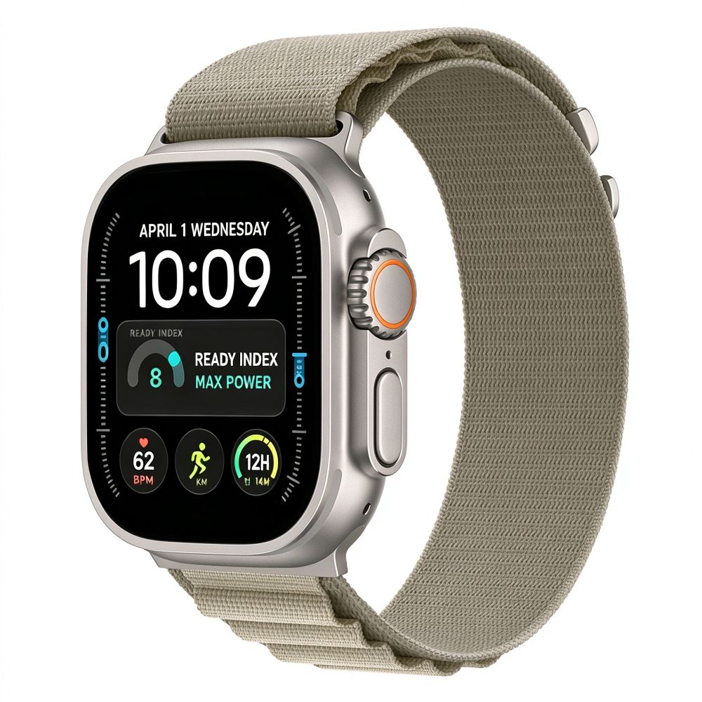 Pasek Tech-Protect Nylon Pro na Apple Watch 44 / 45 / 46 / 49 mm - beżowo-oliwkowy_1