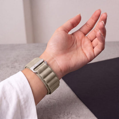 Pasek Tech-Protect Nylon Pro na Apple Watch 44 / 45 / 46 / 49 mm - beżowo-oliwkowy_5