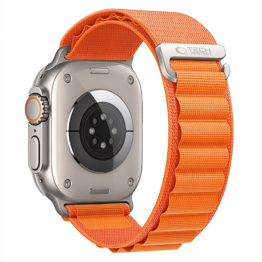 Pasek Tech-Protect Nylon Pro na Apple Watch 44 / 45 / 46 / 49 mm - pomarańczowy_0