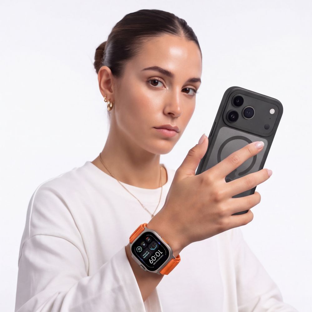 Pasek Tech-Protect Nylon Pro na Apple Watch 44 / 45 / 46 / 49 mm - pomarańczowy_3