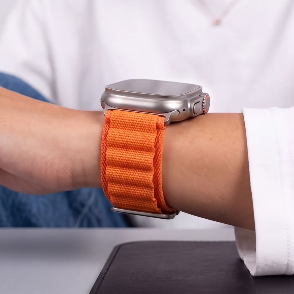 Pasek Tech-Protect Nylon Pro na Apple Watch 44 / 45 / 46 / 49 mm - pomarańczowy_6