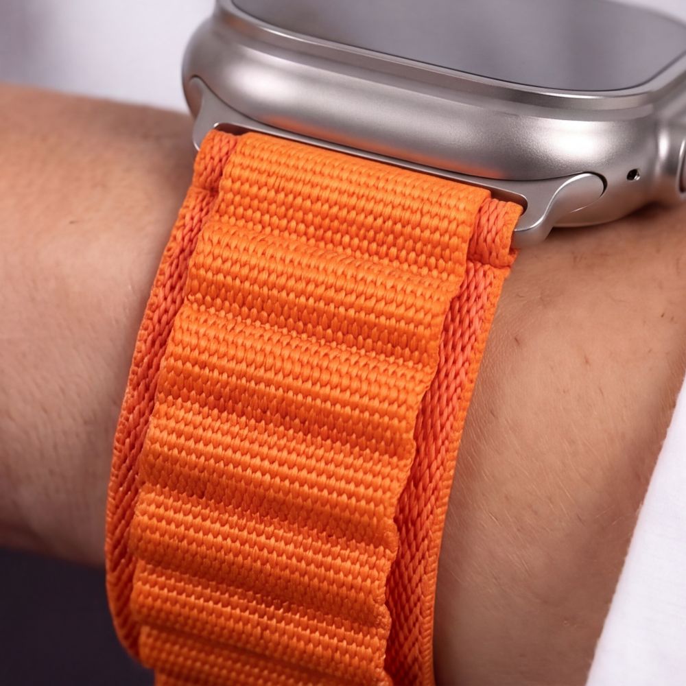 Pasek Tech-Protect Nylon Pro na Apple Watch 44 / 45 / 46 / 49 mm - pomarańczowy_7