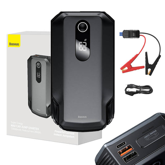 Powerbank / Baseus Super Energy Max Car Jump Starter, 20000mAh, 2000A, USB (Black)_0