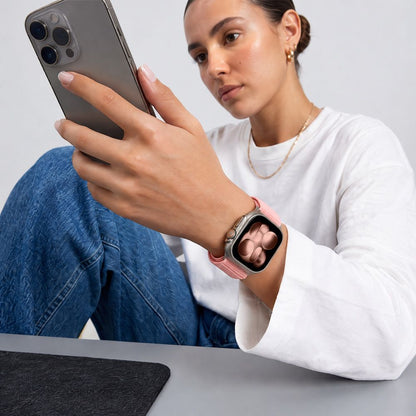 Pasek Tech-Protect NylonLoop na Apple Watch 40 / 41 / 42 mm - różowy_3