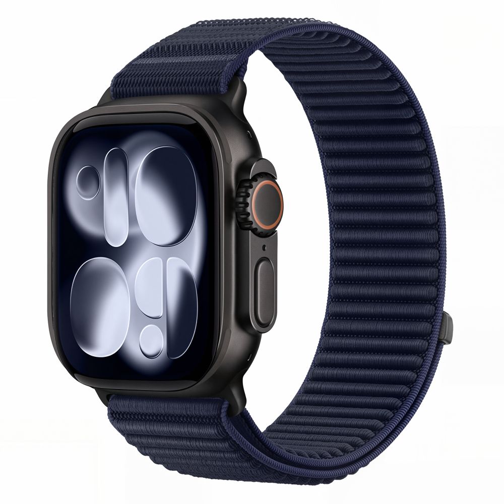 Pasek Tech-Protect NylonLoop na Apple Watch 44 / 45 / 46 / 49 mm - granatowy_0