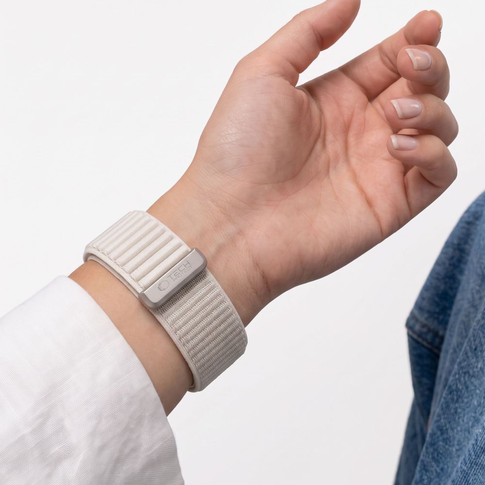 Pasek Tech-Protect NylonLoop na Apple Watch 44 / 45 / 46 / 49 mm - beżowy_4