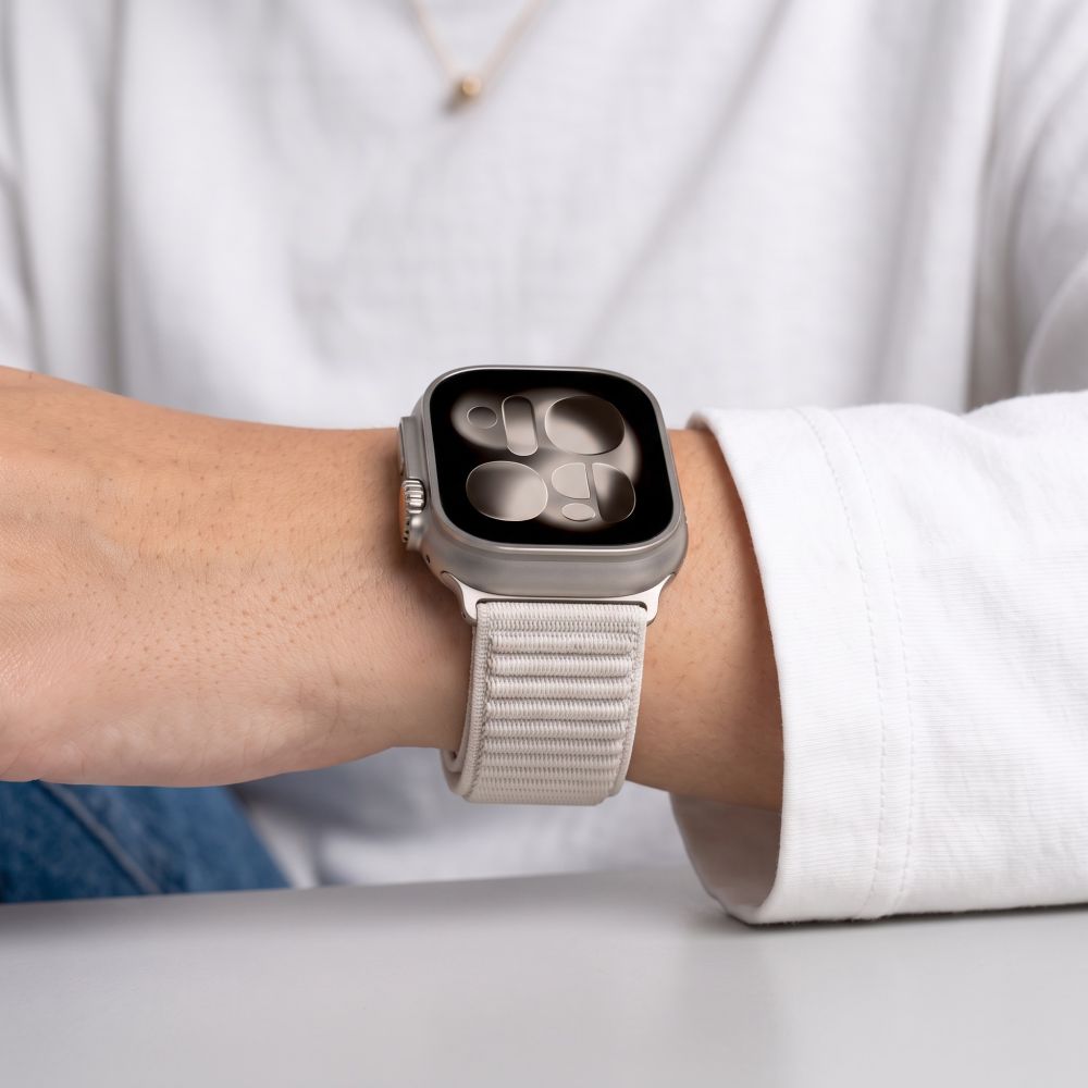Pasek Tech-Protect NylonLoop na Apple Watch 44 / 45 / 46 / 49 mm - beżowy_5