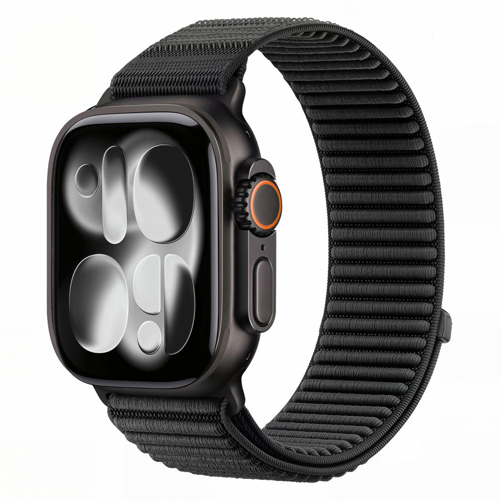Pasek Tech-Protect NylonLoop na Apple Watch 44 / 45 / 46 / 49 mm - czarny_0