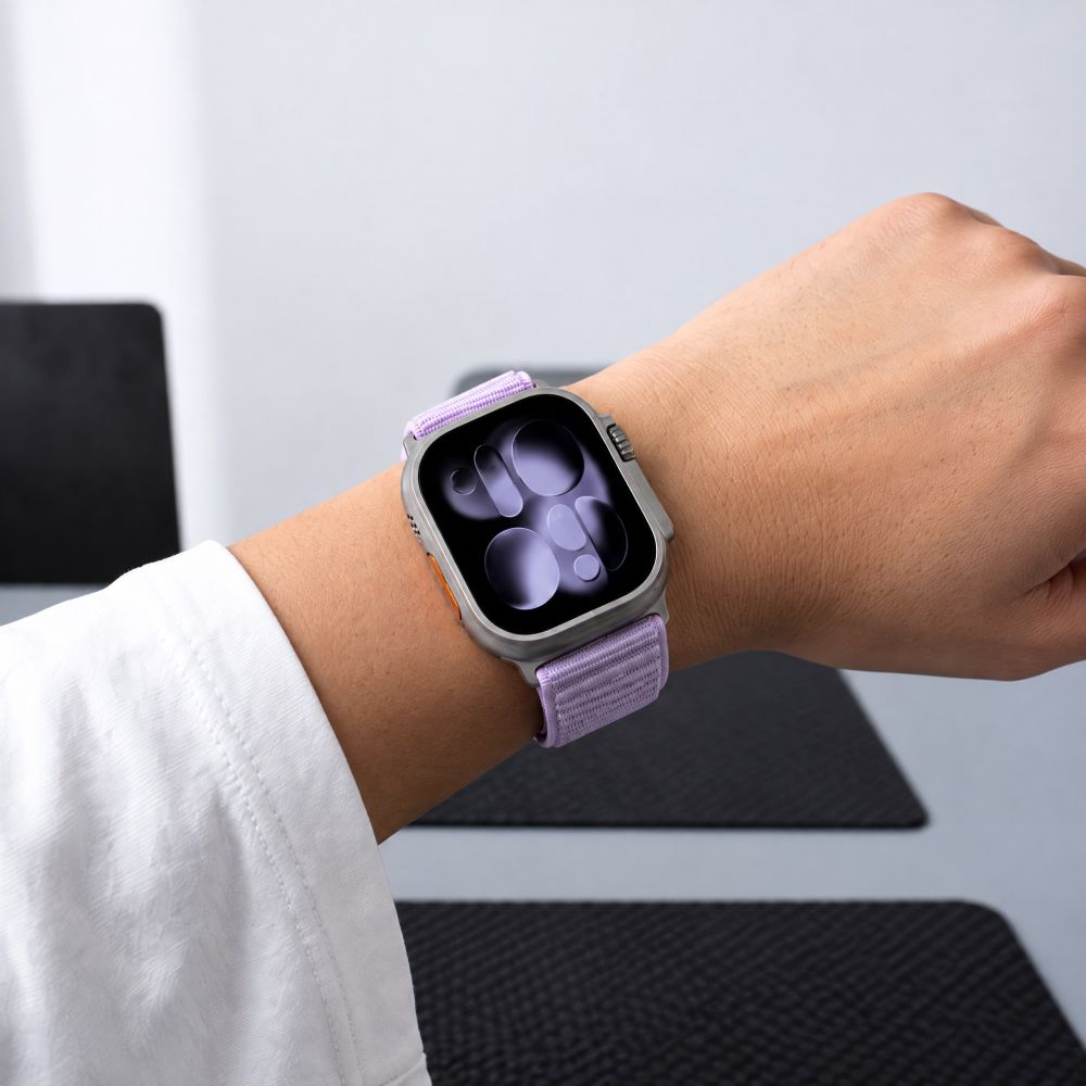 Pasek Tech-Protect NylonLoop na Apple Watch 44 / 45 / 46 / 49 mm - fioletowy_5