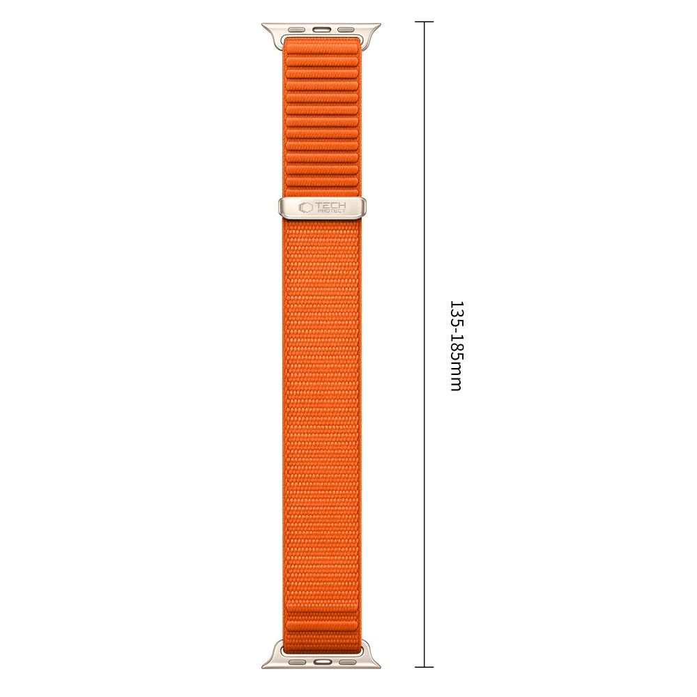 Pasek Tech-Protect NylonLoop na Apple Watch 44 / 45 / 46 / 49 mm - pomarańczowy_2