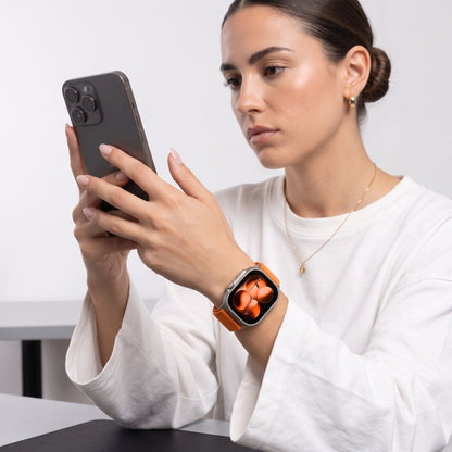 Pasek Tech-Protect NylonLoop na Apple Watch 44 / 45 / 46 / 49 mm - pomarańczowy_3