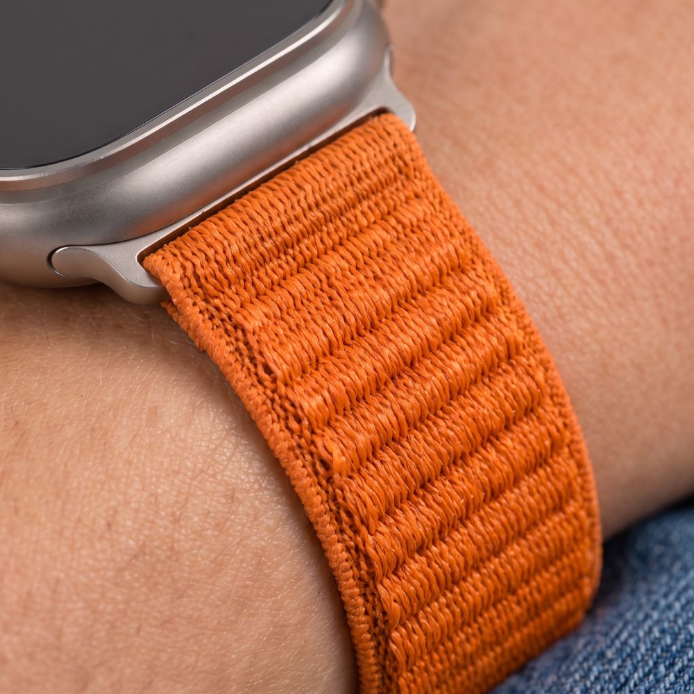 Pasek Tech-Protect NylonLoop na Apple Watch 44 / 45 / 46 / 49 mm - pomarańczowy_6