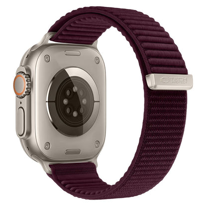 Pasek Tech-Protect NylonLoop na Apple Watch 44 / 45 / 46 / 49 mm - burgundowy_1