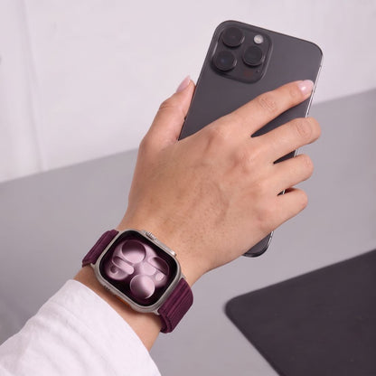 Pasek Tech-Protect NylonLoop na Apple Watch 44 / 45 / 46 / 49 mm - burgundowy_5