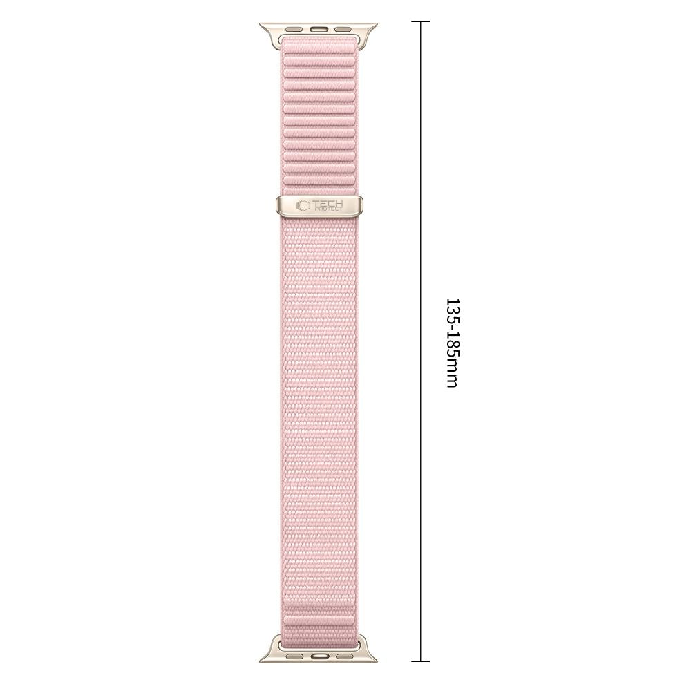 Pasek Tech-Protect NylonLoop na Apple Watch 44 / 45 / 46 / 49 mm - różowy_2