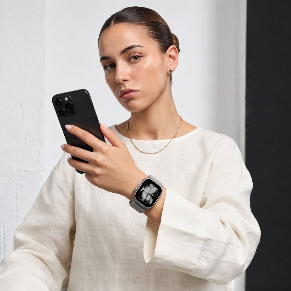 Pasek Tech-Protect NylonLoop na Apple Watch 44 / 45 / 46 / 49 mm - szary_3