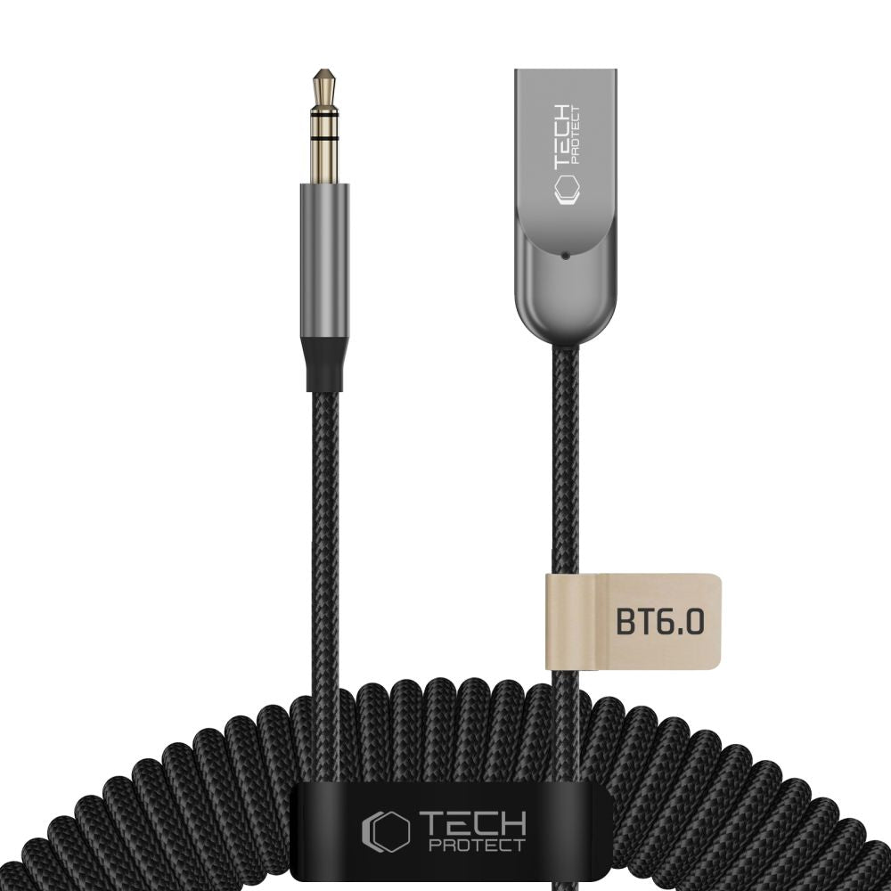 Adapter Bluetooth 6.0 Tech-Protect Ultraboost AU04 AUX - szary_1