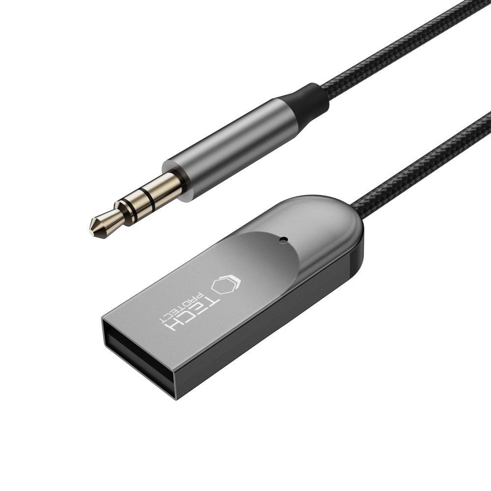 Adapter Bluetooth 6.0 Tech-Protect Ultraboost AU04 AUX - szary_3