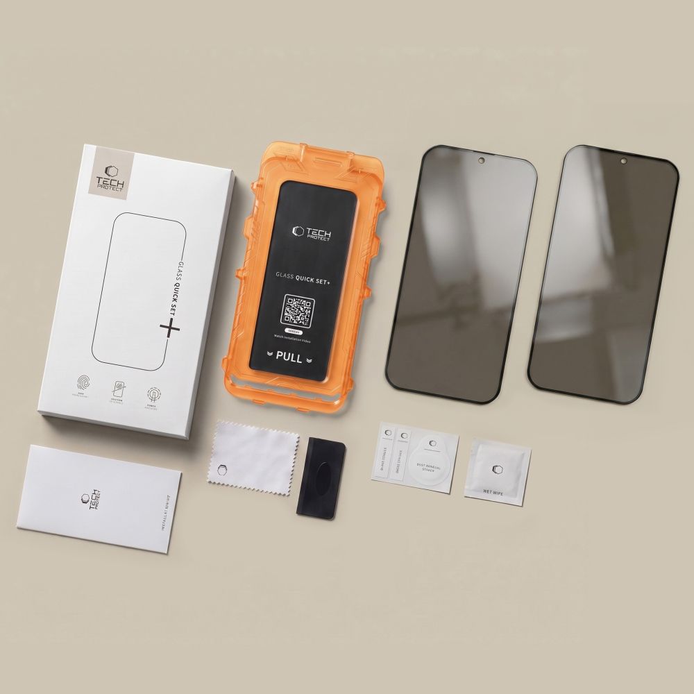 Szkło hartowane Tech-Protect Quick Set Spy+ 2-Pack prywatyzujące na Samsung Galaxy S26 FE_14