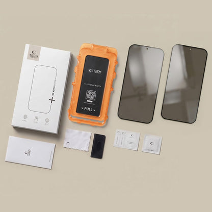 Szkło hartowane Tech-Protect Quick Set Spy+ 2-Pack prywatyzujące na Samsung Galaxy S26 FE_14