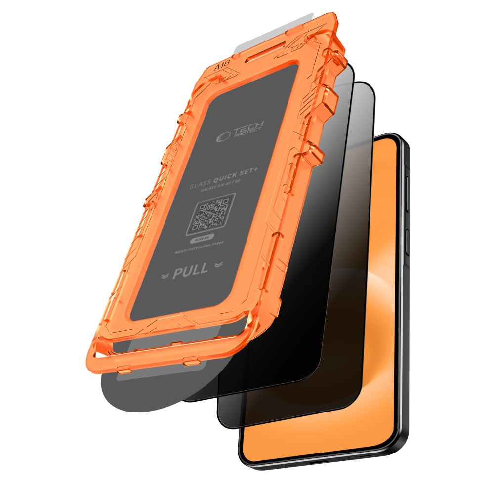 Szkło hartowane Tech-Protect Quick Set Spy+ 2-Pack prywatyzujące na Samsung Galaxy A18 4G / 5G_1