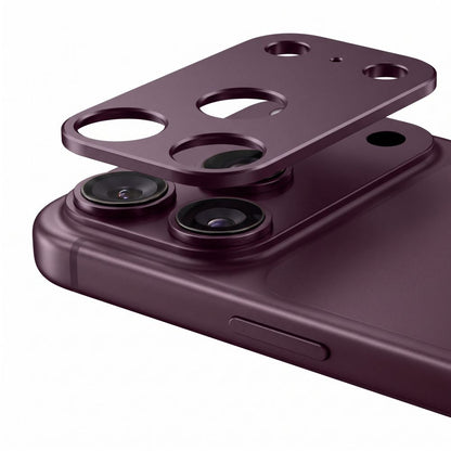 Osłona na wyspę aparatu Tech-Protect Camalloy Fit+ na iPhone 18 Pro - burgundowa_2