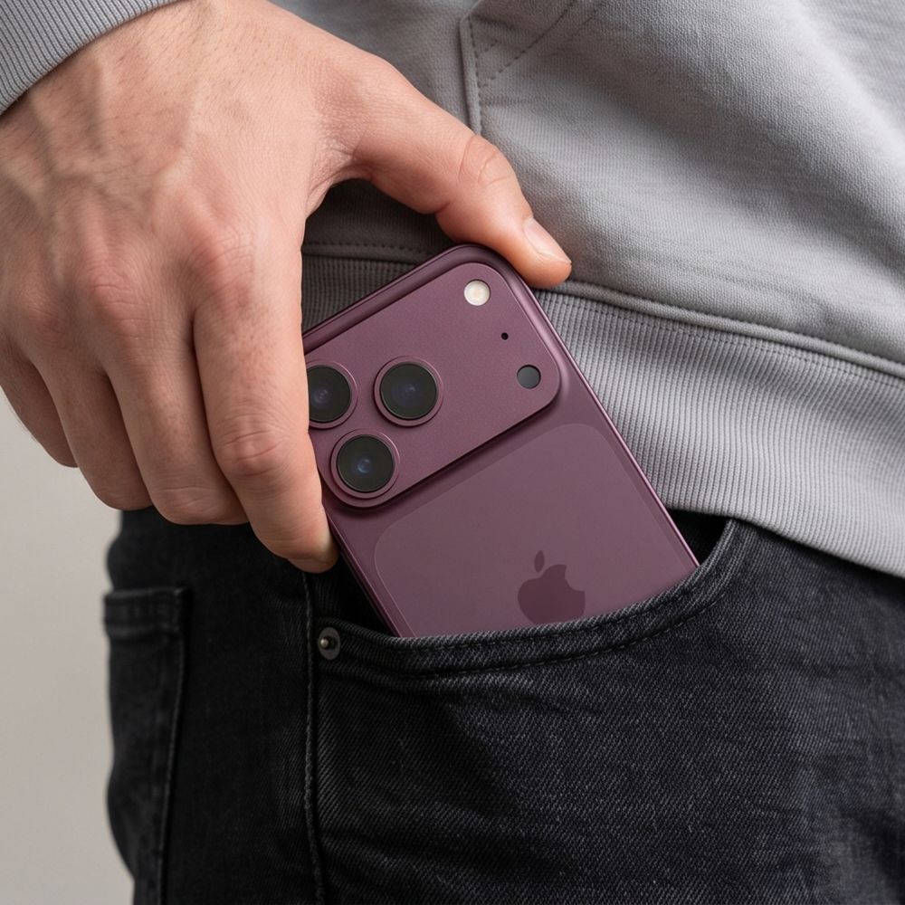 Osłona na wyspę aparatu Tech-Protect Camalloy Fit+ na iPhone 18 Pro - burgundowa_5