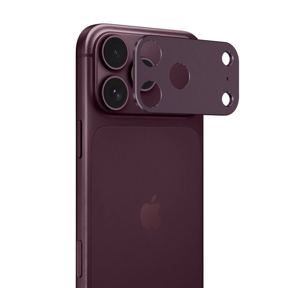 Osłona na wyspę aparatu Tech-Protect Camalloy Fit+ na iPhone 18 Pro Max - burgundowa_1