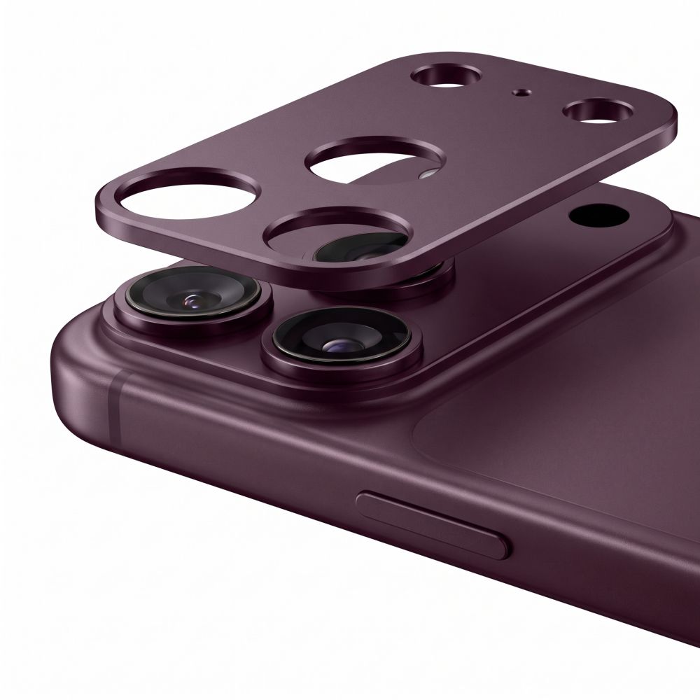 Osłona na wyspę aparatu Tech-Protect Camalloy Fit+ na iPhone 18 Pro Max - burgundowa_2