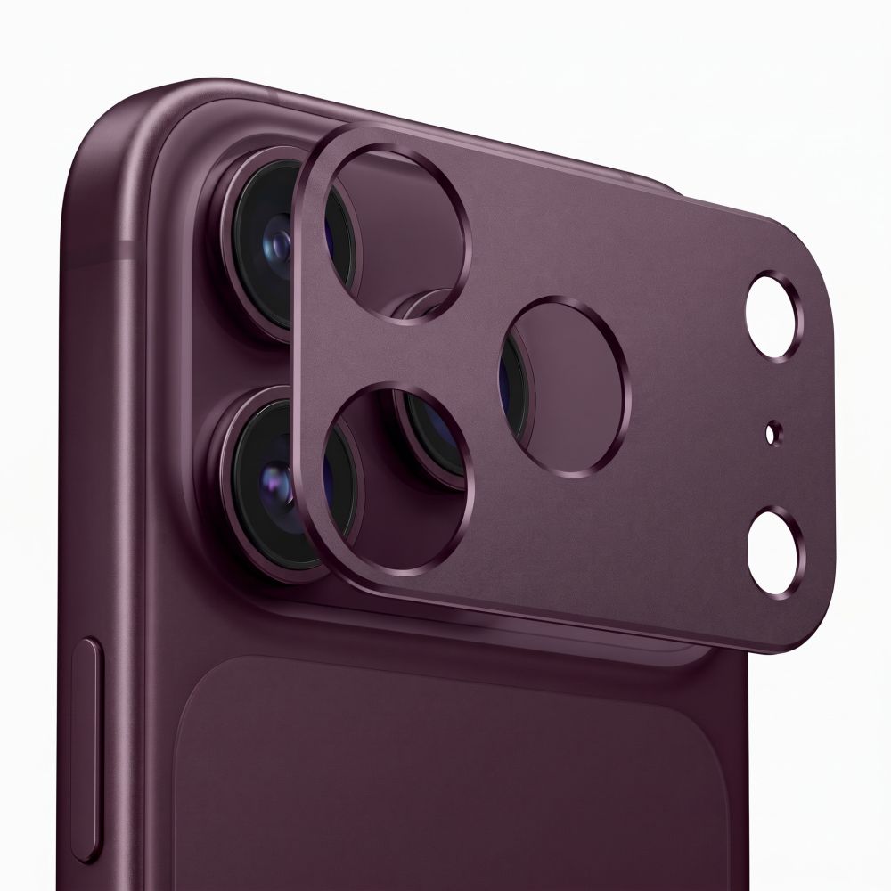 Osłona na wyspę aparatu Tech-Protect Camalloy Fit+ na iPhone 18 Pro Max - burgundowa_3