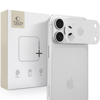 Osłona na wyspę aparatu Tech-Protect Camalloy Fit+ na iPhone 18 Pro - srebrna_0