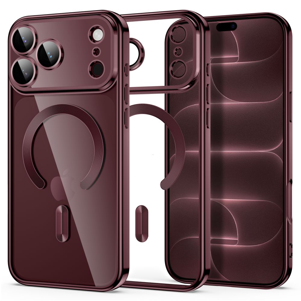 Etui Tech-Protect MagFlex na iPhone 18 Pro / 17 Pro - burgundowe_0