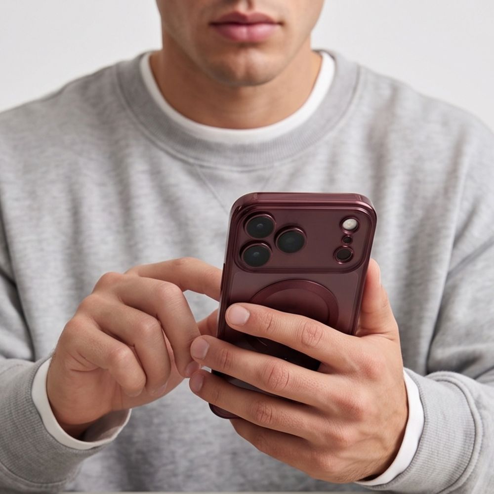 Etui Tech-Protect MagFlex na iPhone 18 Pro Max / 17 Pro Max - burgundowe_7