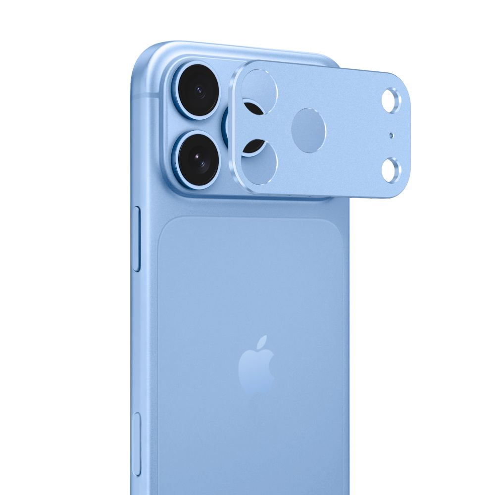 Osłona na wyspę aparatu Tech-Protect Camalloy Fit+ na iPhone 18 Pro Max - jasnoniebieska_1