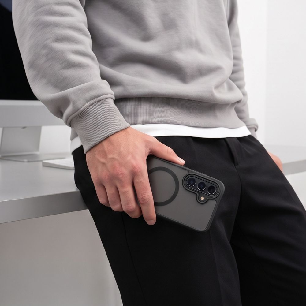 Etui Tech-Protect BasicMag MagSafe na Samsung Galaxy A 17 / A 18 / A 26 4G / 5G - czarne matowe_5