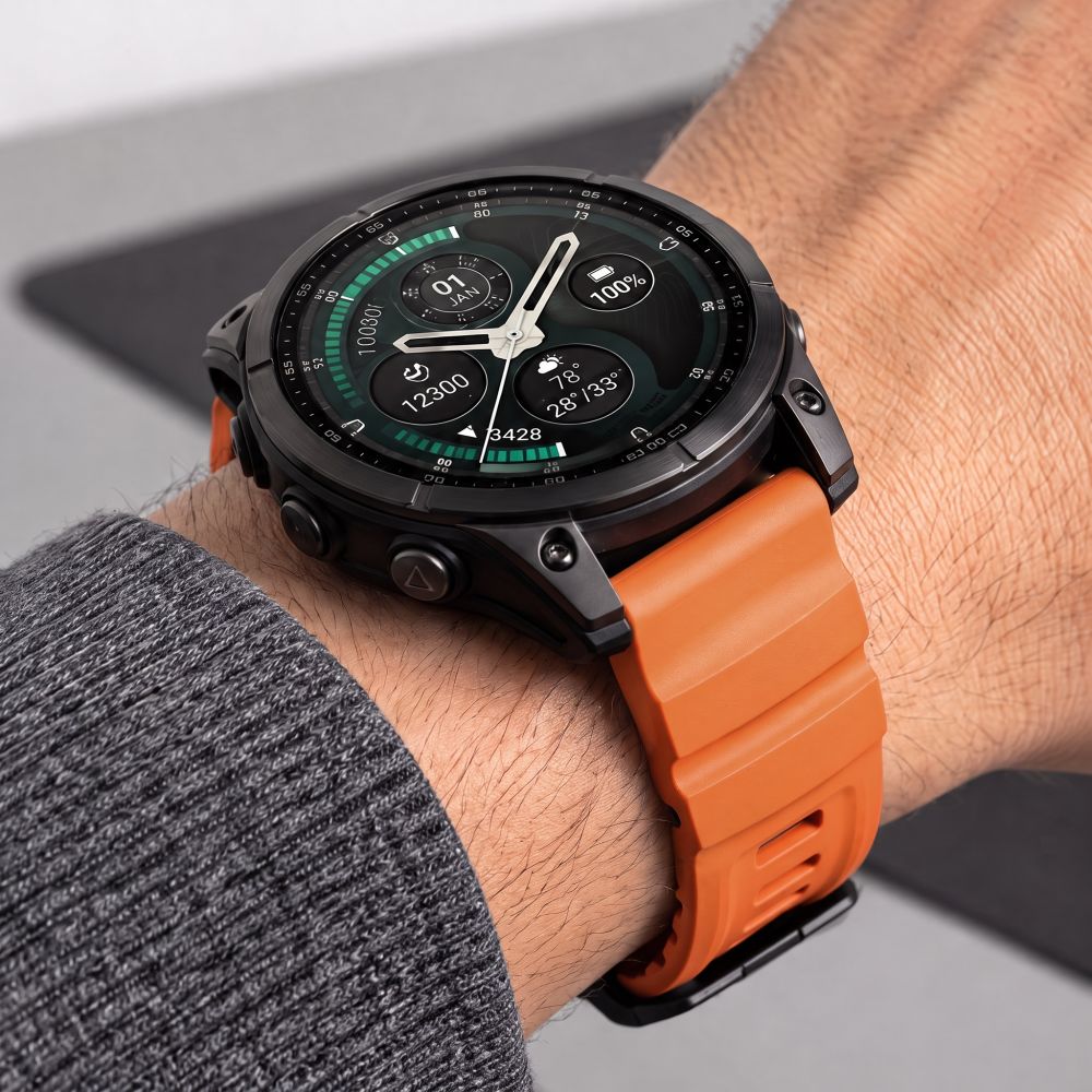 Pasek Tech-Protect Motion na Garmin Fenix 5X / 5X Plus / 6X / 6X Pro / 7X / 8 / 8 Pro / 9 / 9 Pro (51 mm) - pomarańczowy_5
