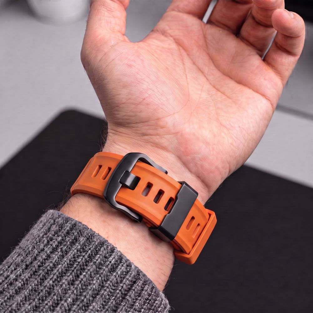 Pasek Tech-Protect Motion na Garmin Fenix 5X / 5X Plus / 6X / 6X Pro / 7X / 8 / 8 Pro / 9 / 9 Pro (47 mm) - pomarańczowy_6