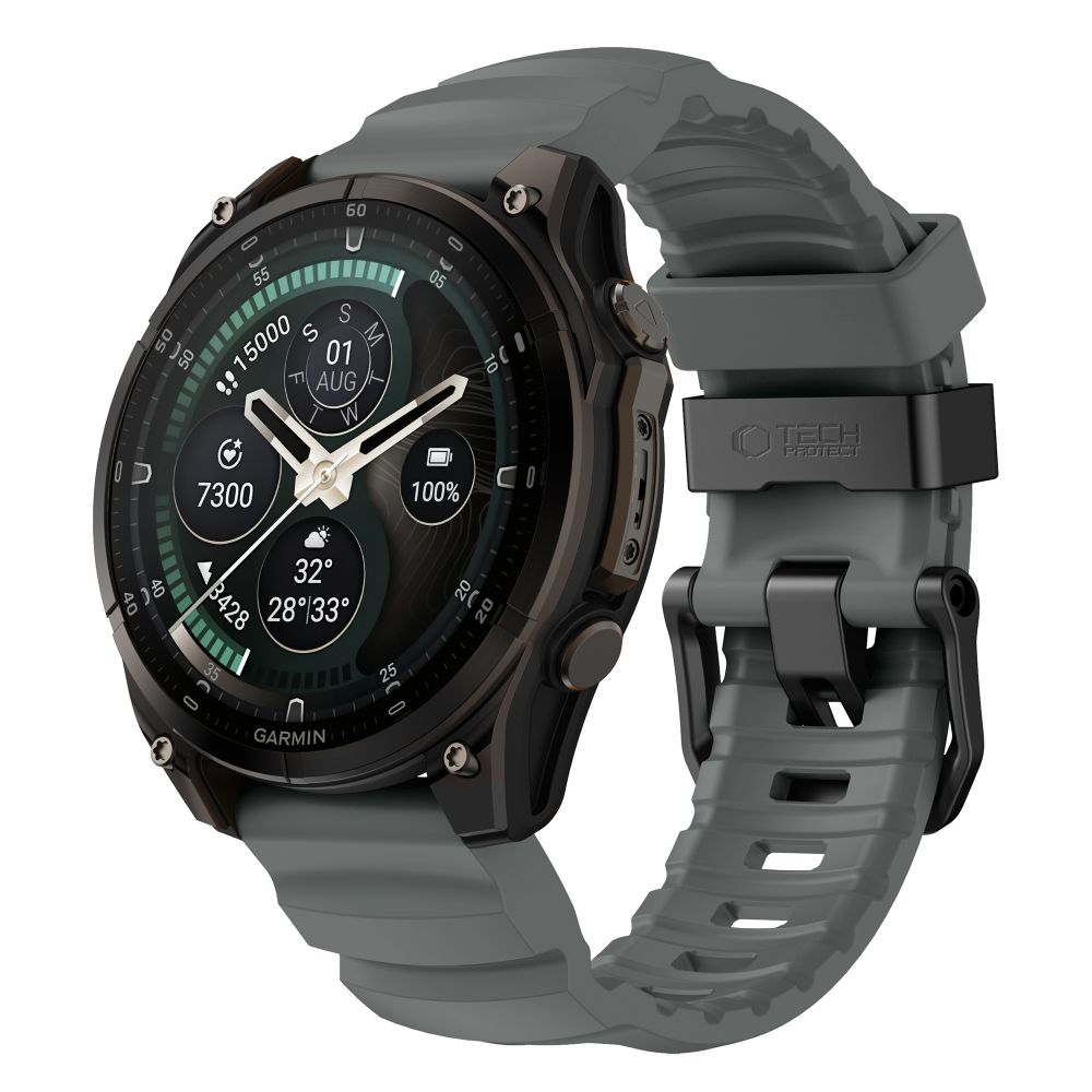 Pasek Tech-Protect Motion na Garmin Fenix 5X / 5X Plus / 6X / 6X Pro / 7X / 8 / 8 Pro / 9 / 9 Pro (51 mm) - szary_0