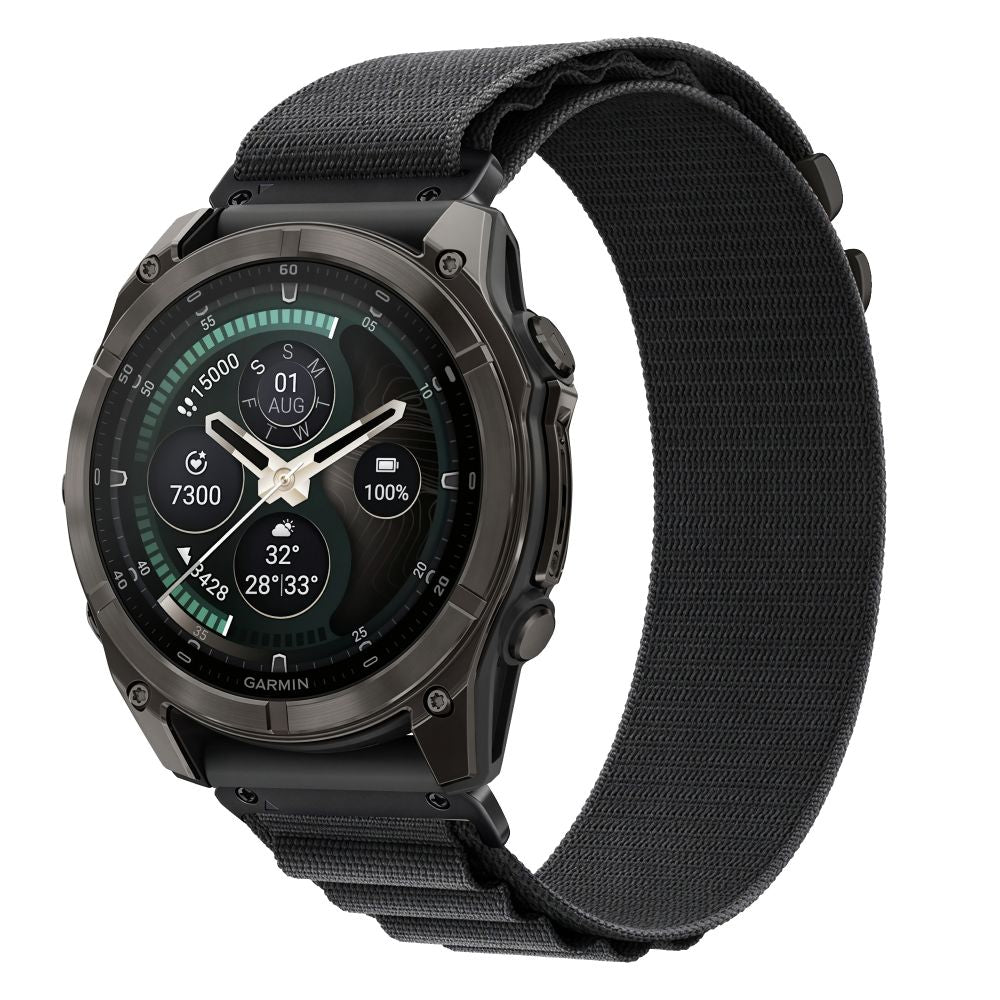 Pasek Tech-Protect Nylon Pro na Garmin Fenix 5X / 5X Plus / 6X / 6X Pro / 7X / 8 / 8 Pro / 9 / 9 Pro (47 mm) - czarny_1