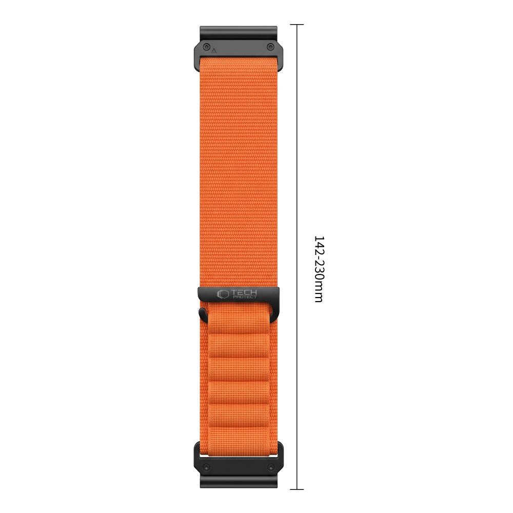 Pasek Tech-Protect Nylon Pro na Garmin Fenix 5X / 5X Plus / 6X / 6X Pro / 7X / 8 / 8 Pro / 9 / 9 Pro (47 mm) - pomarańczowy_2