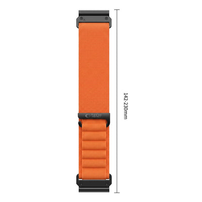 Pasek Tech-Protect Nylon Pro na Garmin Fenix 5X / 5X Plus / 6X / 6X Pro / 7X / 8 / 8 Pro / 9 / 9 Pro (47 mm) - pomarańczowy_2